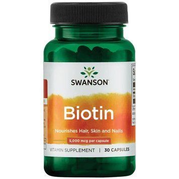 Swanson Biotin 5000 mcg, 30 капсул CN7230 фото
