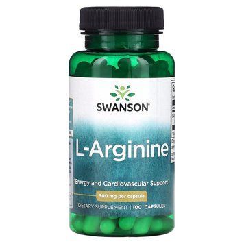 Swanson L-Arginine 500 mg, 100 капсул CN16896 фото