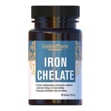 Golden Pharm Iron Chelate, 90 вегакапсул CN15557 фото