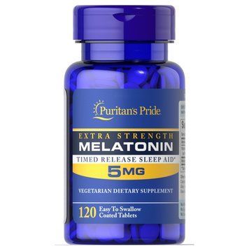 Puritan's Pride Melatonin 5 mg, 120 таблеток CN9324 фото