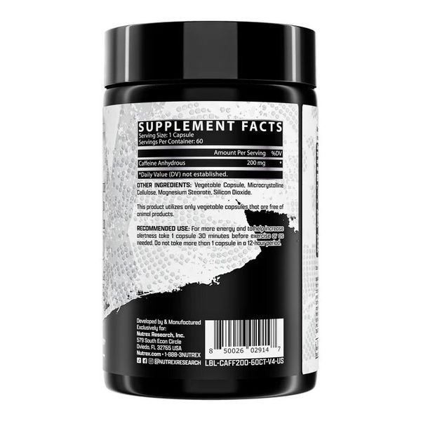 Nutrex Research Caffeine 200, 60 капсул CN13616 фото