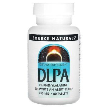 Source Naturals DLPA 750 mg, 60 таблеток CN12614 фото