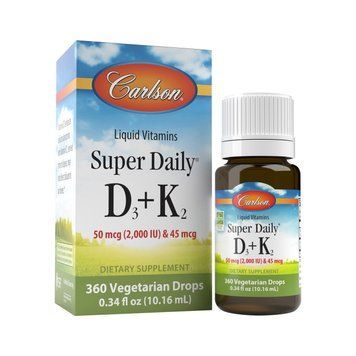 Carlson Labs Super Daily D3+K2 2000 IU/45 mcg, 10.16 мл F24455027234 фото
