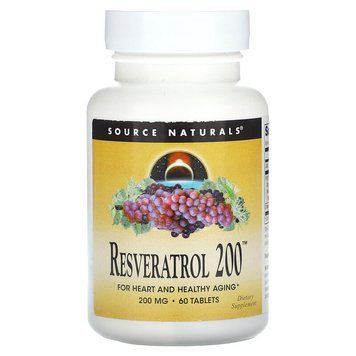 Source Naturals Resveratrol 200 mg, 60 таблеток CN13642 фото