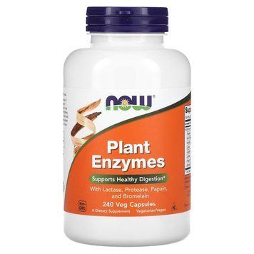 NOW Plant Enzymes, 240 вегакапсул CN11573 фото