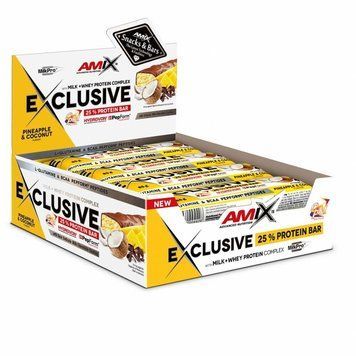 AMIX Exclusive Protein Bar, 12*85 грамм - Ананас-кокос CN15892-1 фото