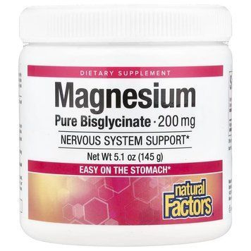 Natural Factors Magnesium Bisglycinate 200 mg, 145 грам CN17127 фото