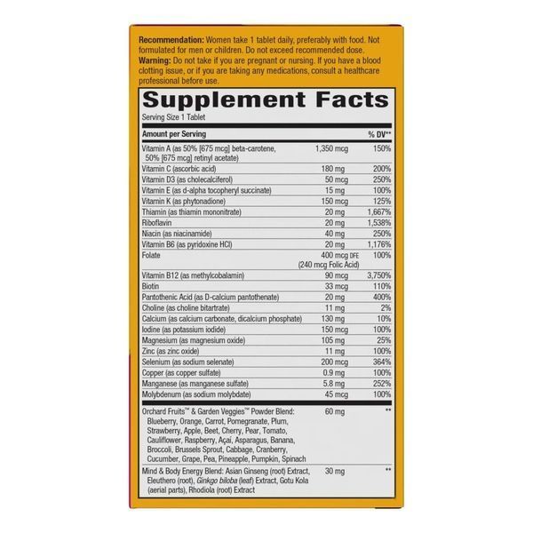 Nature's Way Alive! Once Daily Women's 50+ Ultra Potency, 60 таблеток CN12295 фото