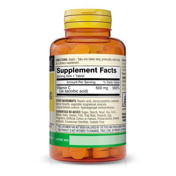 Mason Natural Vitamin C 500 mg, 100 таблеток CN11284 фото