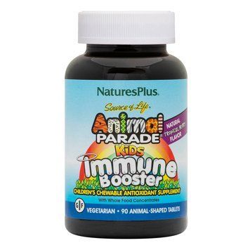 Natures Plus Animal Parade Kids Immune Booster, 90 жевательных таблеток - Тропические ягоды CN9478-1 фото