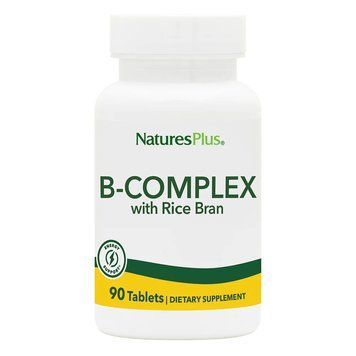 Natures Plus B-Complex with Rice Bran, 90 таблеток CN11767 фото