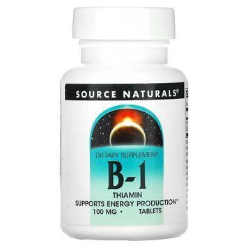 Source Naturals Vitamin B1 Thiamin 100 mg, 100 таблеток CN12540 фото