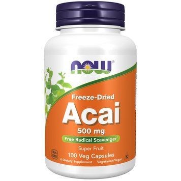 NOW Acai 500 mg, 100 капсул CN9620 фото