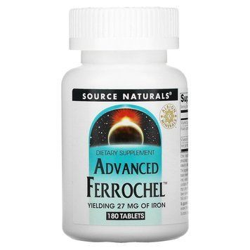 Source Naturals Advanced Ferrochel, 180 таблеток CN13544 фото