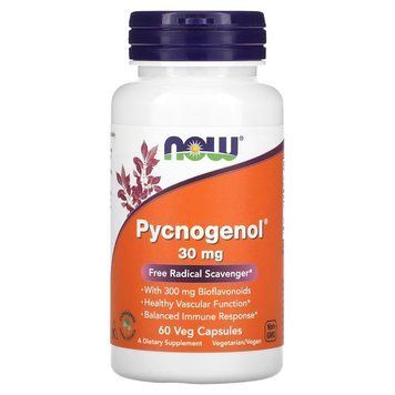 NOW Pycnogenol 30 mg, 60 вегакапсул CN11599 фото