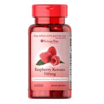 Puritan's Pride Raspberry Ketones 500 mg, 60 капсул CN13027 фото