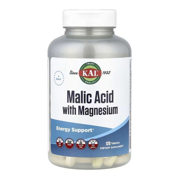 Malic Acid with Magnesium - 120 tabs 2023-10-7241 фото