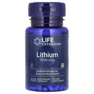 Life Extension Lithium 1000 mg, 100 вегакапсул CN16477 фото