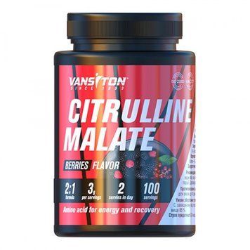 Vansiton Citrulline Malate, 300 грамм - Лесная ягода CN10452-1 фото