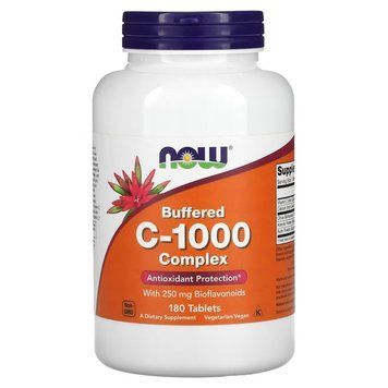 NOW Vitamin C-1000 Complex Buffered, 180 таблеток CN12469 фото