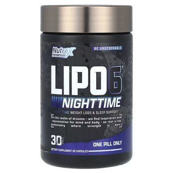 Nutrex Research Lipo-6 NightTime, 30 капсул CN15585 фото