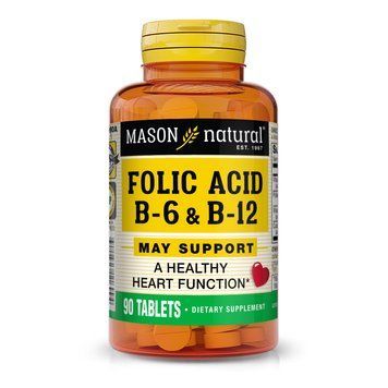 Mason Natural Folic Acid B6 & B12, 90 таблеток CN10936 фото