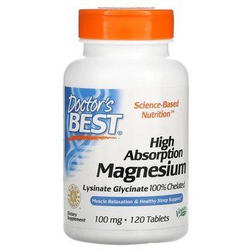 Doctor's Best Magnesium 100 mg, 120 таблеток CN11068 фото