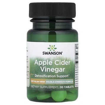 Swanson Apple Cider Vinegar 200 mg Double Strength, 30 таблеток CN20207-1 фото
