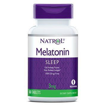 Natrol Melatonin 3mg, 60 таблеток E102F712EECC фото
