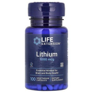 Life Extension Lithium 1000 mg, 100 вегакапсул CN16477 фото