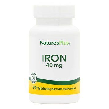 Natures Plus Iron 40 mg, 90 таблеток CN13547 фото