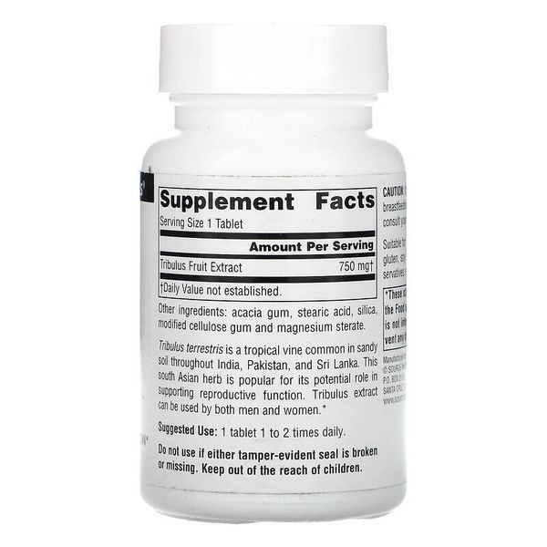 Source Naturals Tribulus Extract 750 mg, 60 таблеток CN13652 фото
