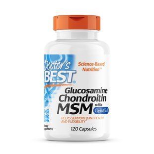 Doctor's Best Glucosamine Chondroitin MSM, 120 капсул CN5321 фото