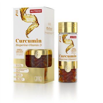 Nutrend Curcumin+Bioperine+Vitamin D, 60 капсул CN7305 фото