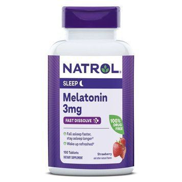 Natrol Melatonin 3 mg, 150 таблеток - Клубника CN16056-1 фото