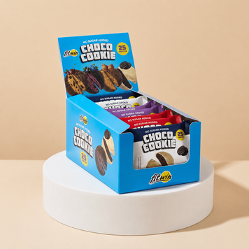 FitWin Protein Cookie 25% Glazed, 8*40 грамів MIX CN20130-1 фото