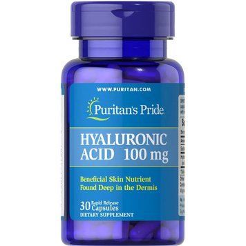 Puritan's Pride Hyaluronic Acid 100 mg, 30 капсул CN4665 фото
