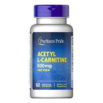 Puritan's Pride Acetyl L-Carnitine 500 mg, 60 капсул CN13172 фото
