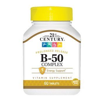 21st Century Vitamin B-50 Complex, 60 таблеток CN4945 фото