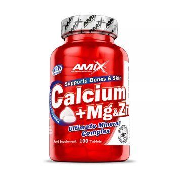 AMIX Calcium + Mg and Zn, 100 таблеток CN9152 фото