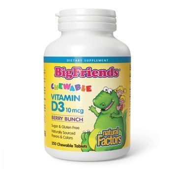 Vitamin D3 10 mcg (400 IU) - 250 tabs Berry Bunch 2023-10-3816 фото