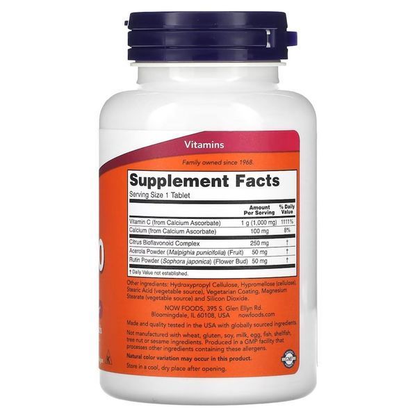 NOW Vitamin C-1000 Complex Buffered, 90 таблеток CN12470 фото