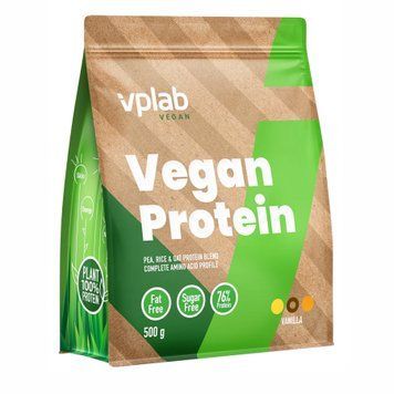 Vegan Protein - 500g Vanilla (Повреждена упаковка) 2024-11-0151 фото
