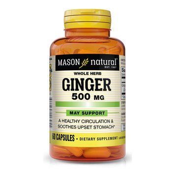 Mason Natural Ginger 500 mg, 60 капсул CN10940 фото