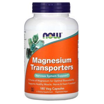 NOW Magnesium Transporters, 180 капсул CN16929 фото