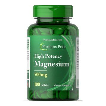 Magnesium 500 mg - 100 tablets 100-40-2469266-20 фото