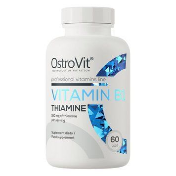 OstroVit Vitamin B1 Thiamine, 60 капсул CN15986 фото