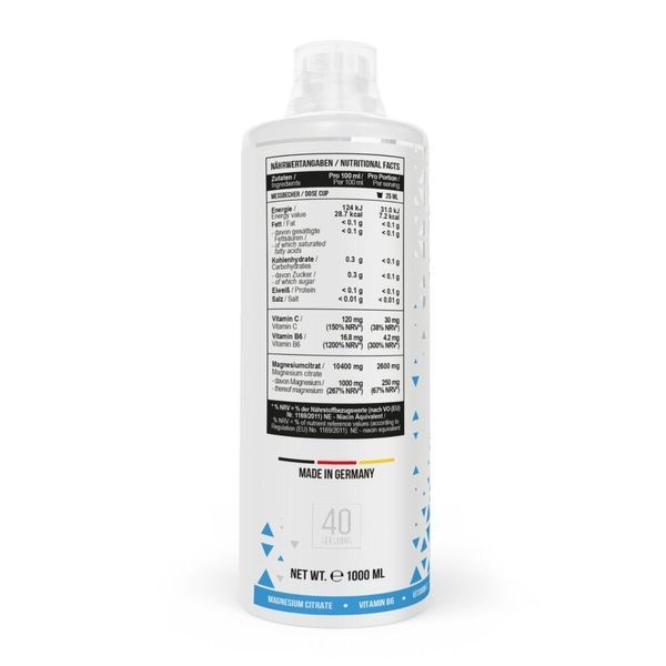 MST Nutrition Magnesium Citrate Plus Vitamin B6, 1 л - Вишня CN14331-1 фото