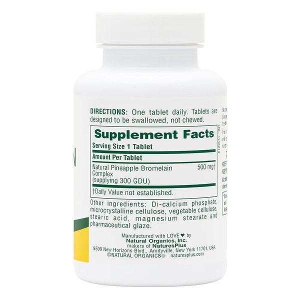 Natures Plus Bromelain 500 mg, 90 таблеток CN11772 фото
