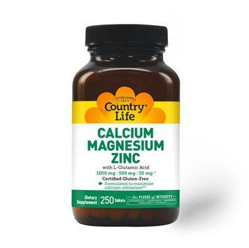 Country Life Calcium Magnesium Zinc, 250 таблеток CN7798 фото